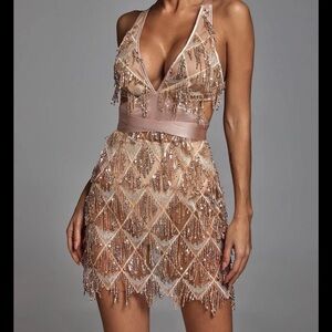 Fashion Nova Shimmering Sequin Mini Dress